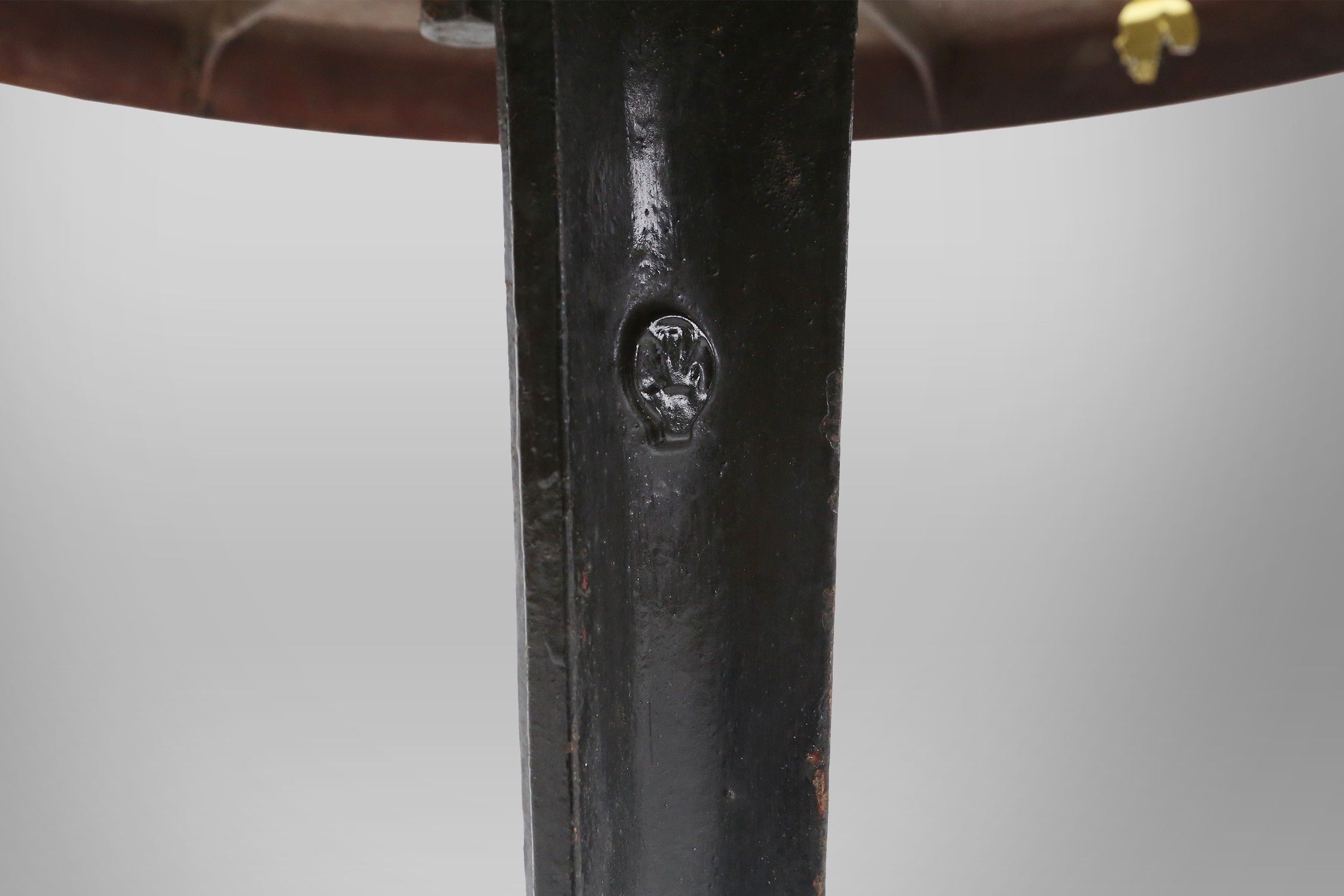 Rare Louis Vuitton cast iron bistro table with bakelite top, France ca. 1930thumbnail